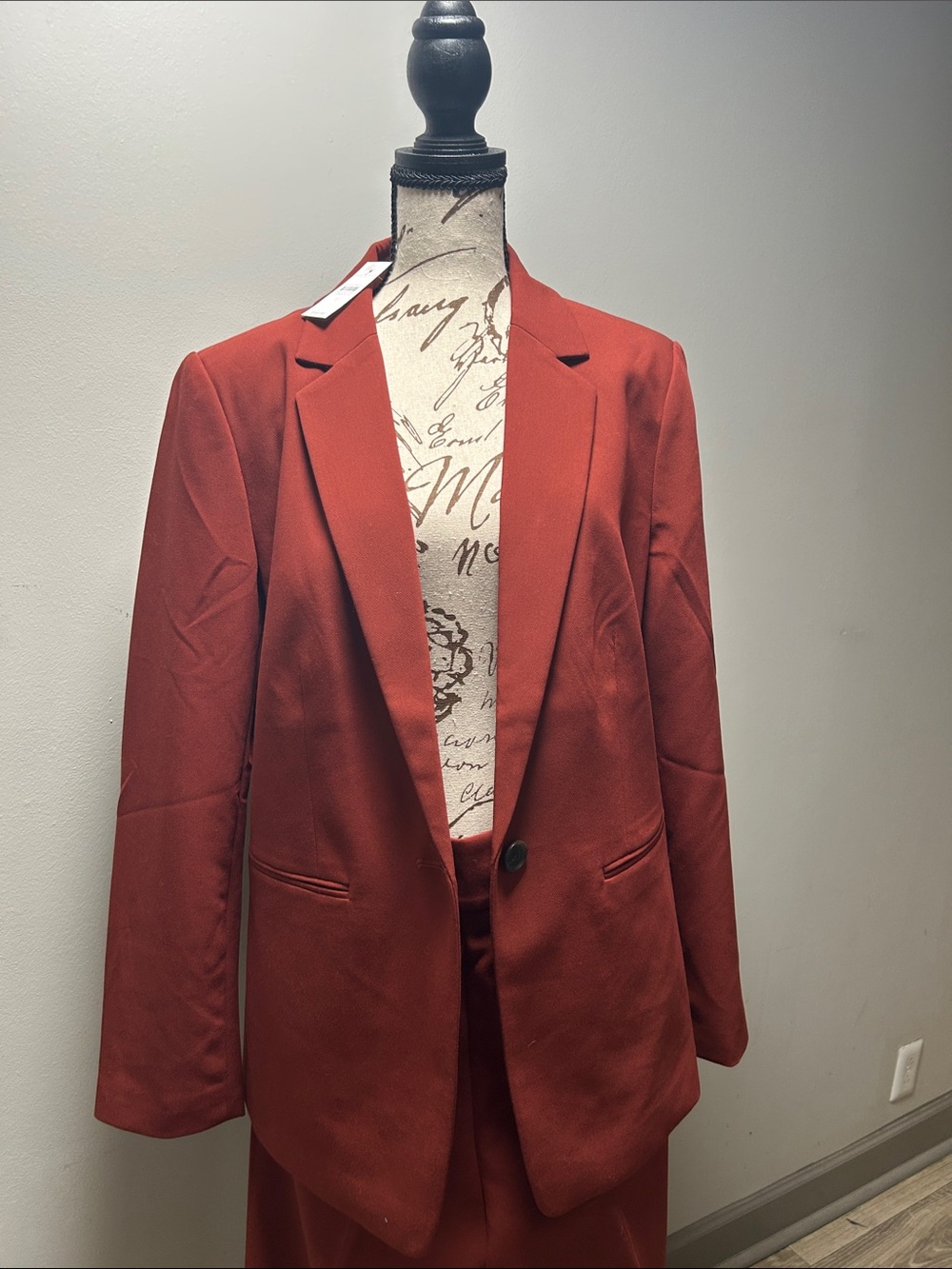 Ann Taylor Rust Single-Button Blazer